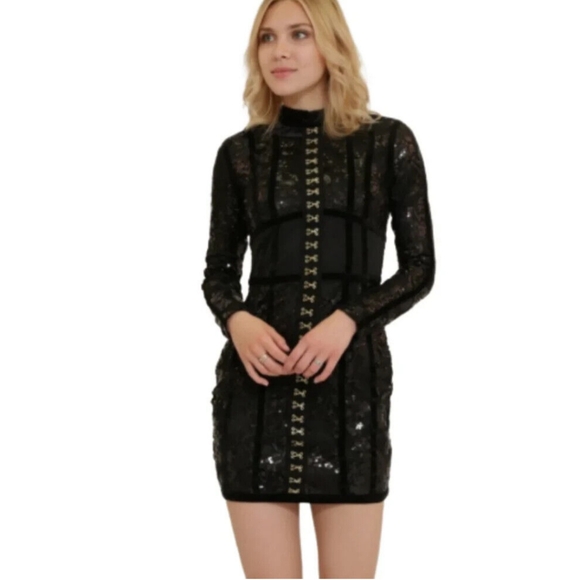 Xtaren Sequin Dress Black - Picture 3 of 3